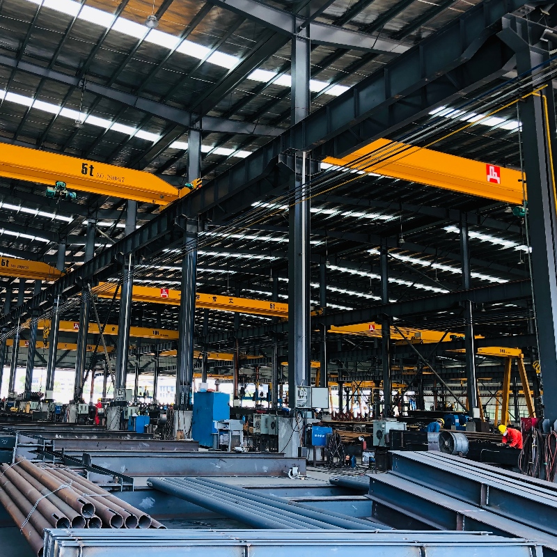 China Steel Structure Factory Framförd Kommersiell kontorsbyggnad, Strukturell Steel Truss Prefab Byggnation med teckning